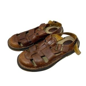 Vintage Dr. Martens men leather sandals Size 12 Color brown